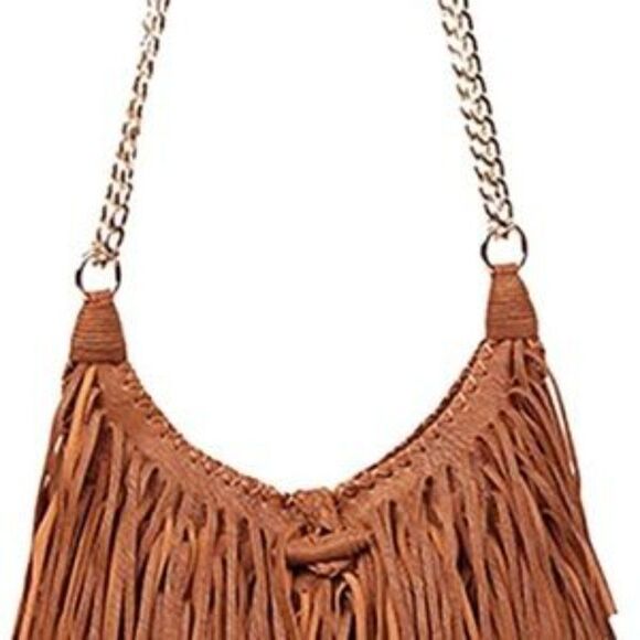 New Boho Fringed Shoulder Bag Tassel - Picture 6 of 8